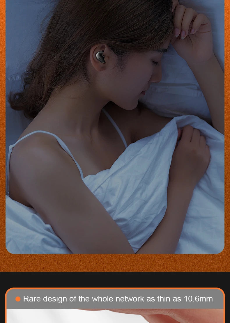 Ultra-Thin Bluetooth 5.3 Sleep Headphones — Invisible, IPX7 Waterproof | TechNova X