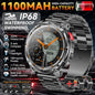 Smartwatch GUHUAVMI HT33 — AMOLED Saphir 1,7", Batterie 1100mAh, 100+ Sports, IP68