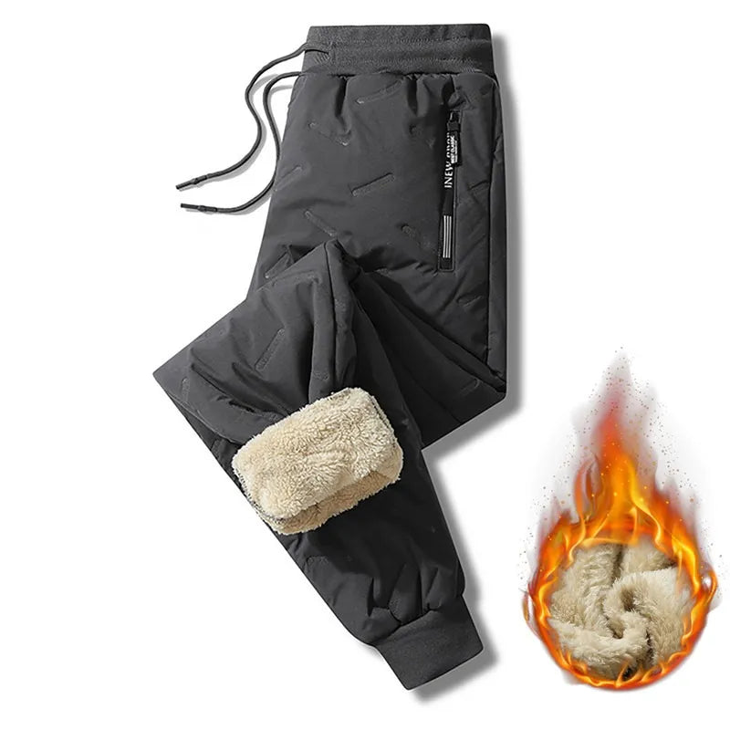 Pantalon de Survêtement Homme Thermique — Laine d'Agneau | Imperméable & Coupe-Vent | Slim | 2 Coupes | 2 Coloris | L–6XL