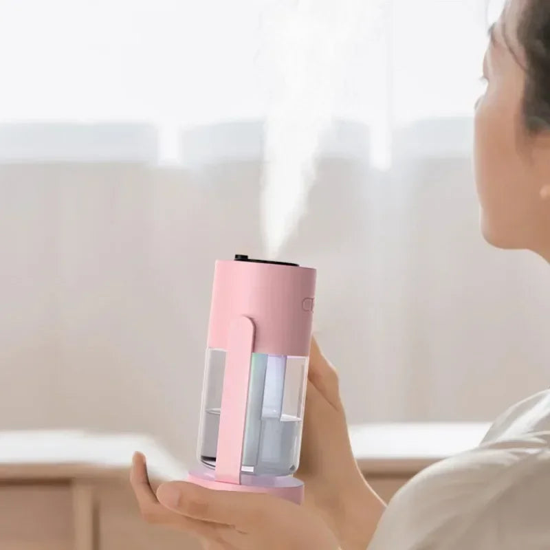 Humidificateur Projection Ciel Étoilé 280ml — LED Multimode, 2 Modes de Brume & USB 5V