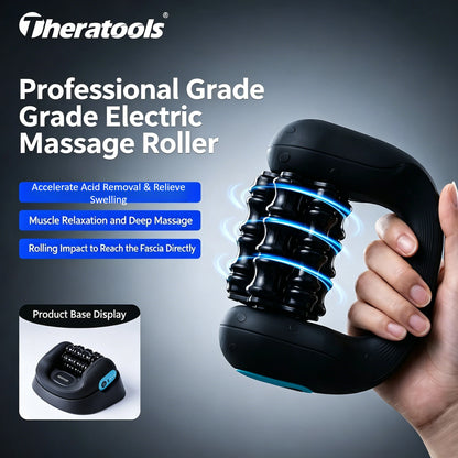 Electric Deep Tissue Massage Roller, Body Relaxation, Back Foot Leg Relief, Fascia Massage Roller