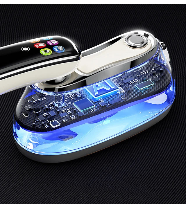 Fer à Vapeur Portable 2-en-1 IA — Défroisseur Intelligent Tactile, 6 Modes & Chauffe en 20s