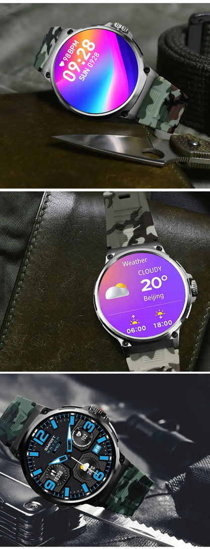 Montre Connectée Homme BOALZETD V69 — AMOLED 1,85", Batterie 710 mAh, GPS, IP67, 100+ Sports, 6 Coloris | TechNova X