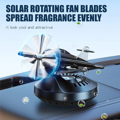 Nouveau désodorisant solaire pour voiture, hélicoptère, ornements de voiture, accessoires de décoration, hélice rotative, diffuseur de parfum aromatisant automatique