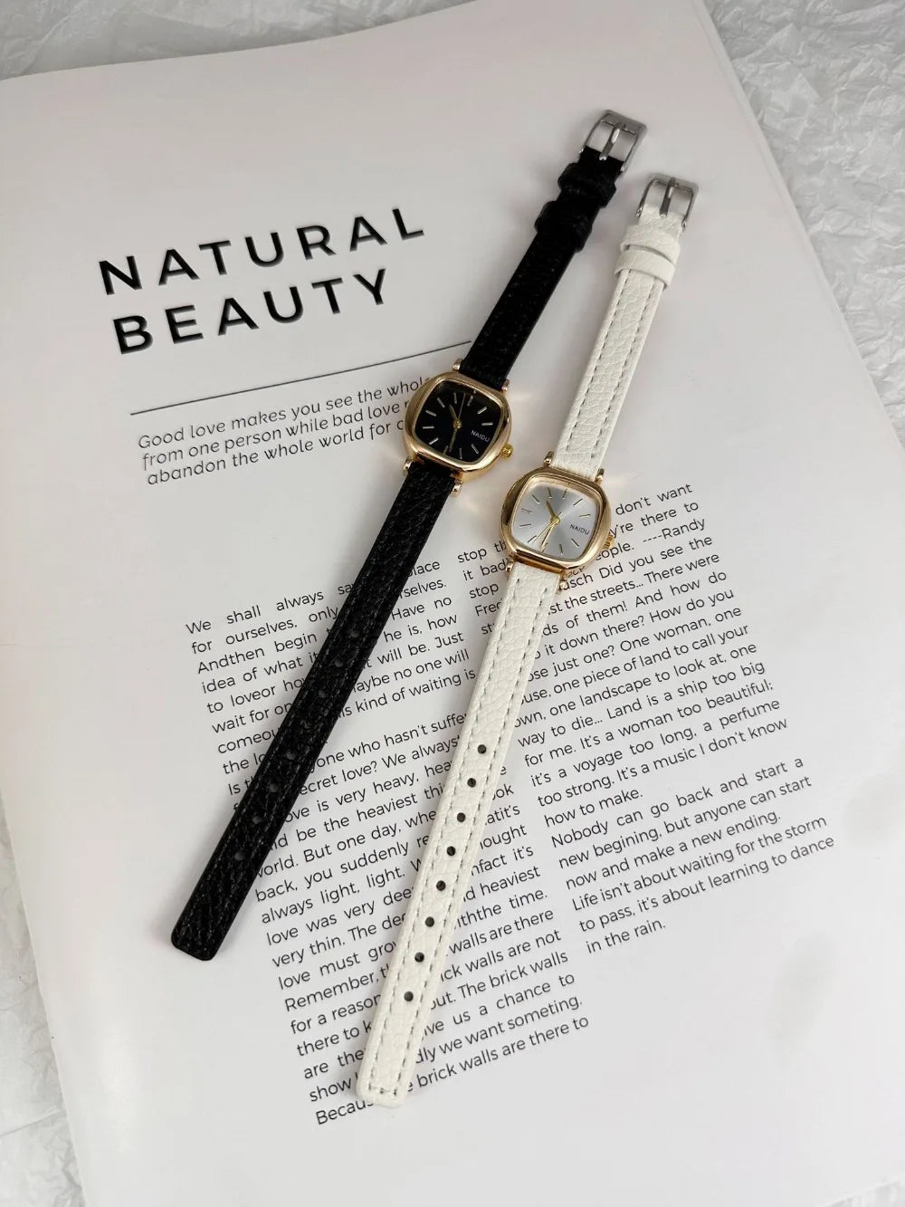 Montre Femme Quartz Petit Cadran zkceenier SN250233 — Bracelet Cuir, Style Mode Étudiant, 6 Coloris