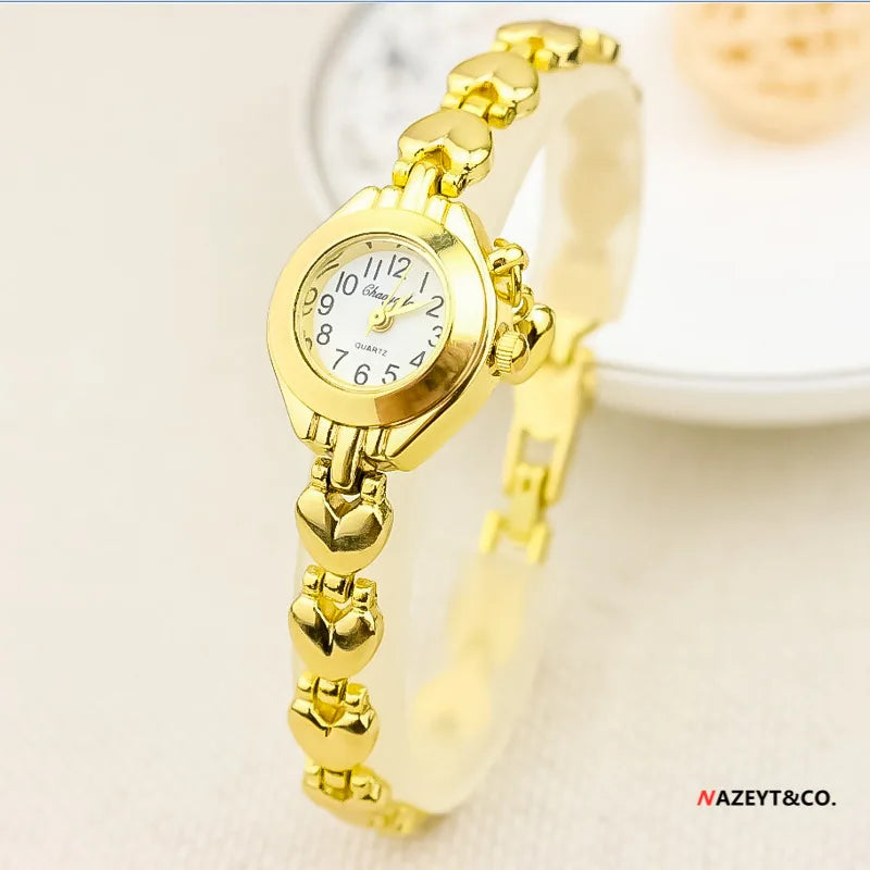 Montre Femme Quartz Rétro Chiffres Romains MOONBIFFY — Bracelet Acier Inox, Style Vintage Luxe, 11 Coloris