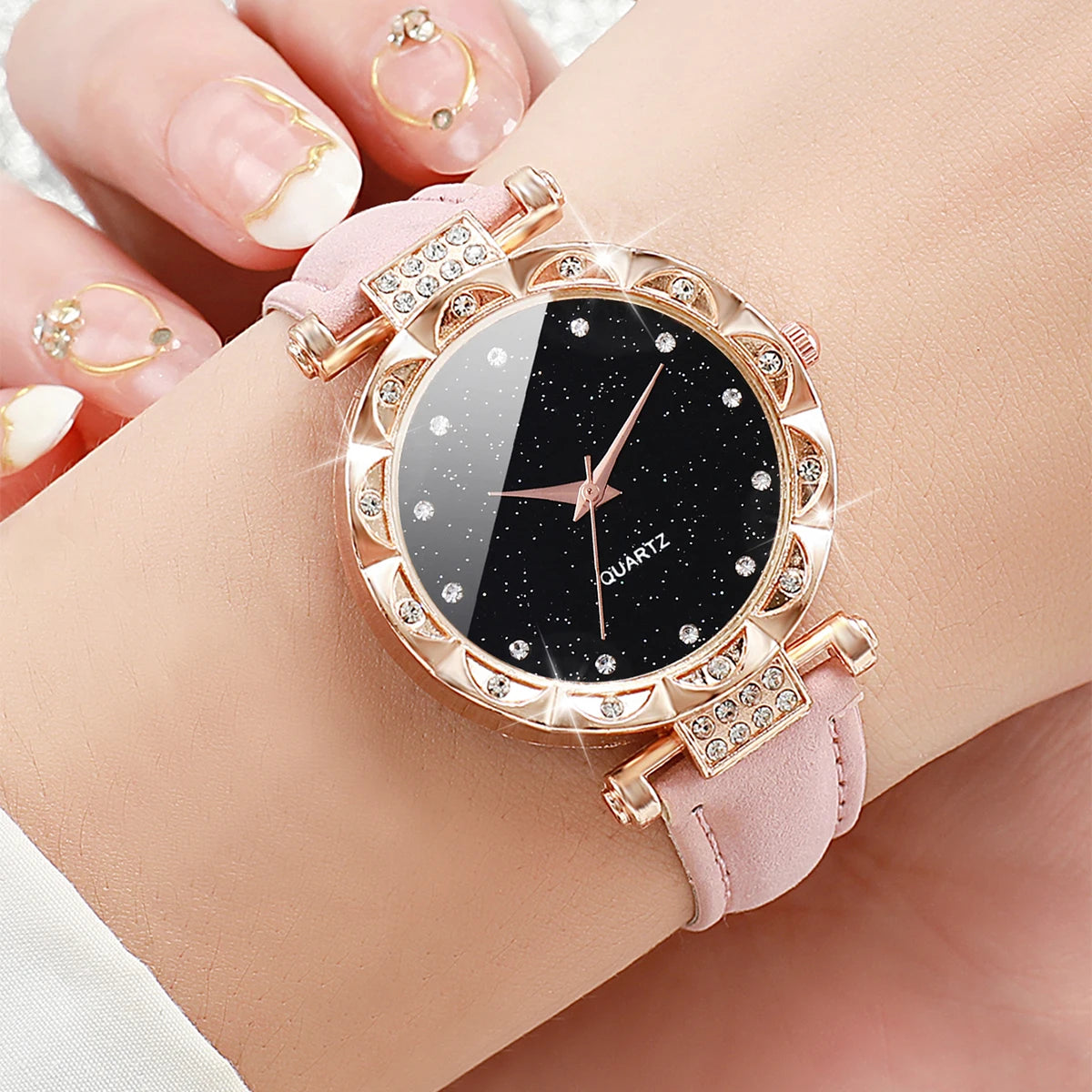 Lot 3 Montres Quartz Femme — Bracelet Cuir, Cadran 33 mm, Style Fashion & Casual | TechNova X