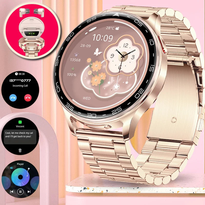 Smartwatch 2-en-1 DAORKOW T97 — Écouteurs TWS Intégrés, Écran 1,39" HD, Bluetooth 5.2, Étanche