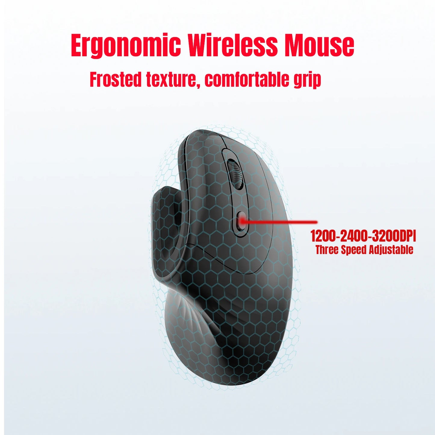 Souris Verticale Sans Fil T27 — Ergonomique, Silencieuse, 3200 DPI | TechNova X