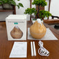 Humidificateur Diffuseur Arômes Design Bois — Ultrasonique, LED 7 Couleurs & USB 5V (200ml/350ml)