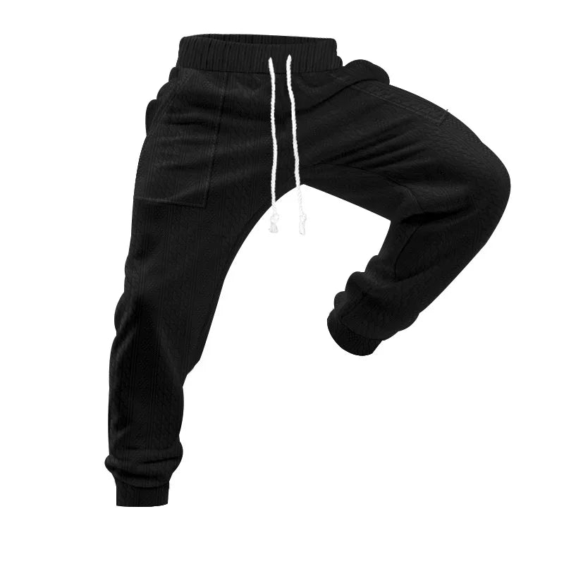 Pantalon Jogging Homme — Coupe Ample | Ceinture Élastique & Cordon | Poches | Casual | 5 Coloris | S à XXXL