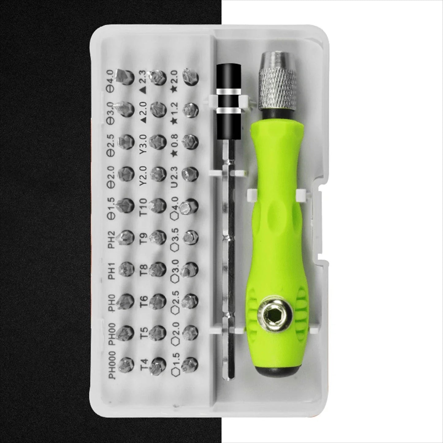 Kit Tournevis Précision 32-en-1 Galacok — 30 Embouts Magnétiques, Acier Chrome-Vanadium, Étui Compact