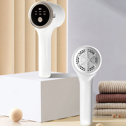 Rasoir Anti-Peluches Électrique Rechargeable — Affichage LED, 40 min d'Autonomie & Charge Rapide