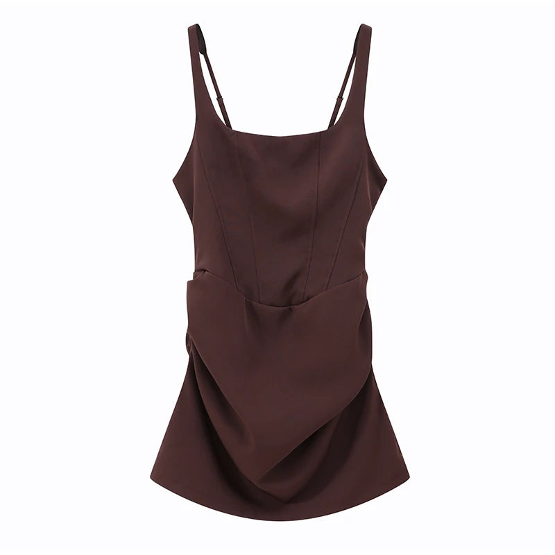 Mini Robe Fourreau Femme — Col Roulé, Sans Manches, Taille Haute, 5 Coloris | TechNova X