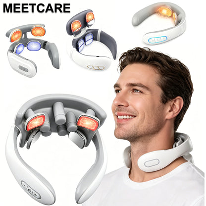 Masseur intelligent électrique TENS EMS pour le dos et le cou, 4 modes, pour la relaxation musculaire et la santé, outil de massage des épaules et cervicales