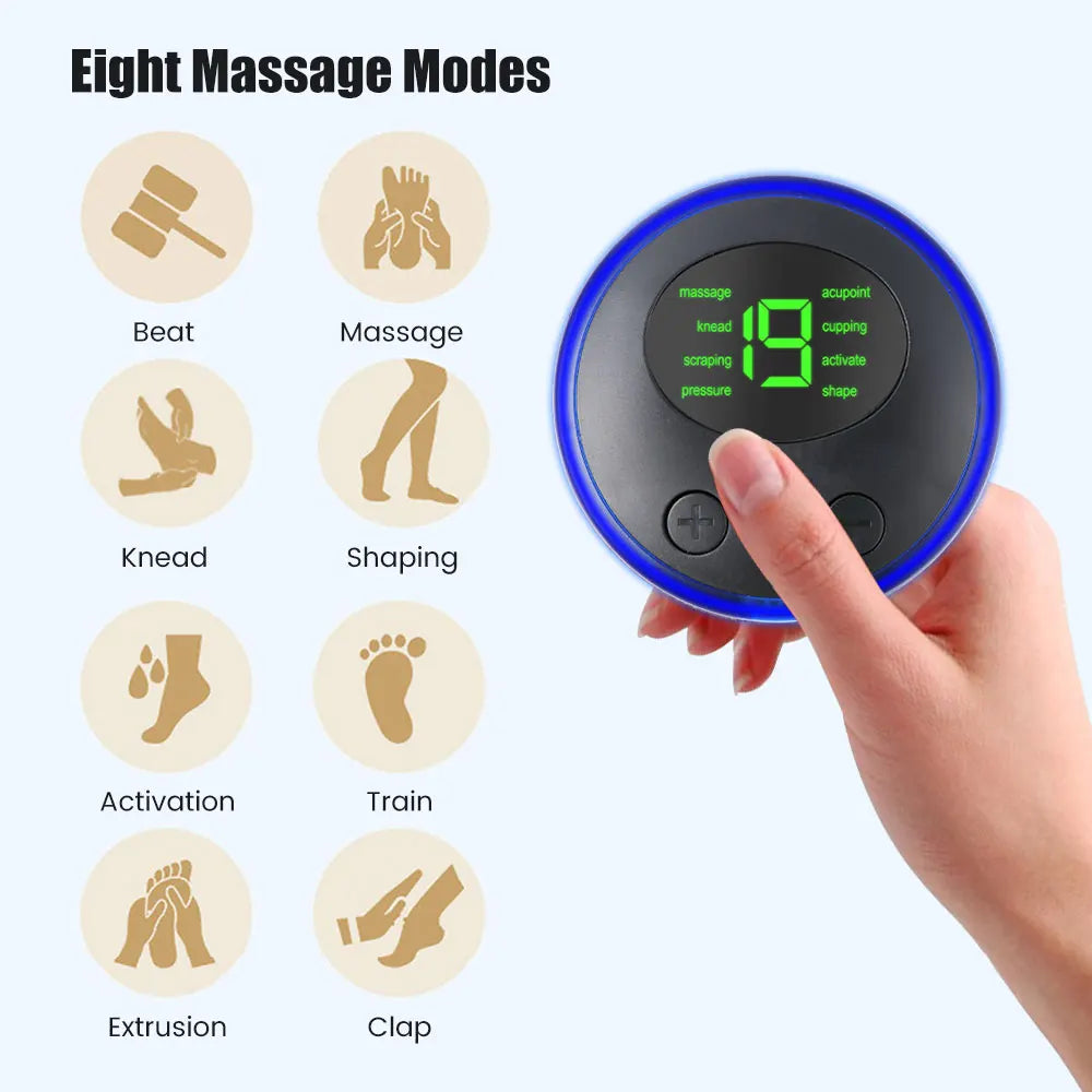 Masseur de colonne cervicale EMS, Mini masseur électrique de cou Tens à faible impulsion, stimulateur musculaire du cou, du dos et du corps, coussinets de Relaxation des bras et des jambes