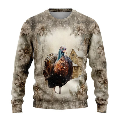 Sweat-shirt Unisexe Imprimé 3D — Animaux de Ferme | Style Harajuku Y2K | Col Rond | Enfant & Adulte | XS–6XL