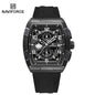 Montre Quartz Sport Homme NAVIFORCE NF8052 — Grand Cadran 44 mm, Chronographe, Aiguilles Lumineuses, Bracelet Silicone, 13 Coloris | TechNova X