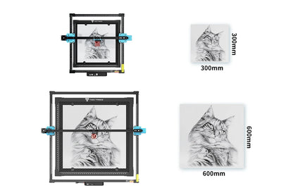 Graveur Laser deux arbres TTS 10 Pro, avec contrôle hors ligne Wifi, Machine de gravure Laser 10W pour la sculpture sur verre, métal et cuir