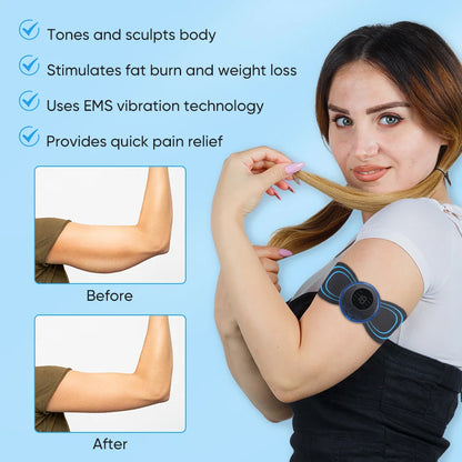 Masseur électrique de cou EMS, stimulateur de Massage musculaire, Instrument basse fréquence, patchs pour le dos, les cervicales et les mollets, Mini appareil pour douleurs articulaires