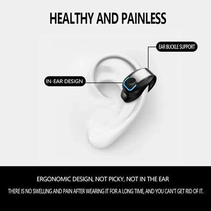 High-Quality TWS Bone Conduction Bluetooth Wireless Earphones with Mic for Sports and Noise Reduction
