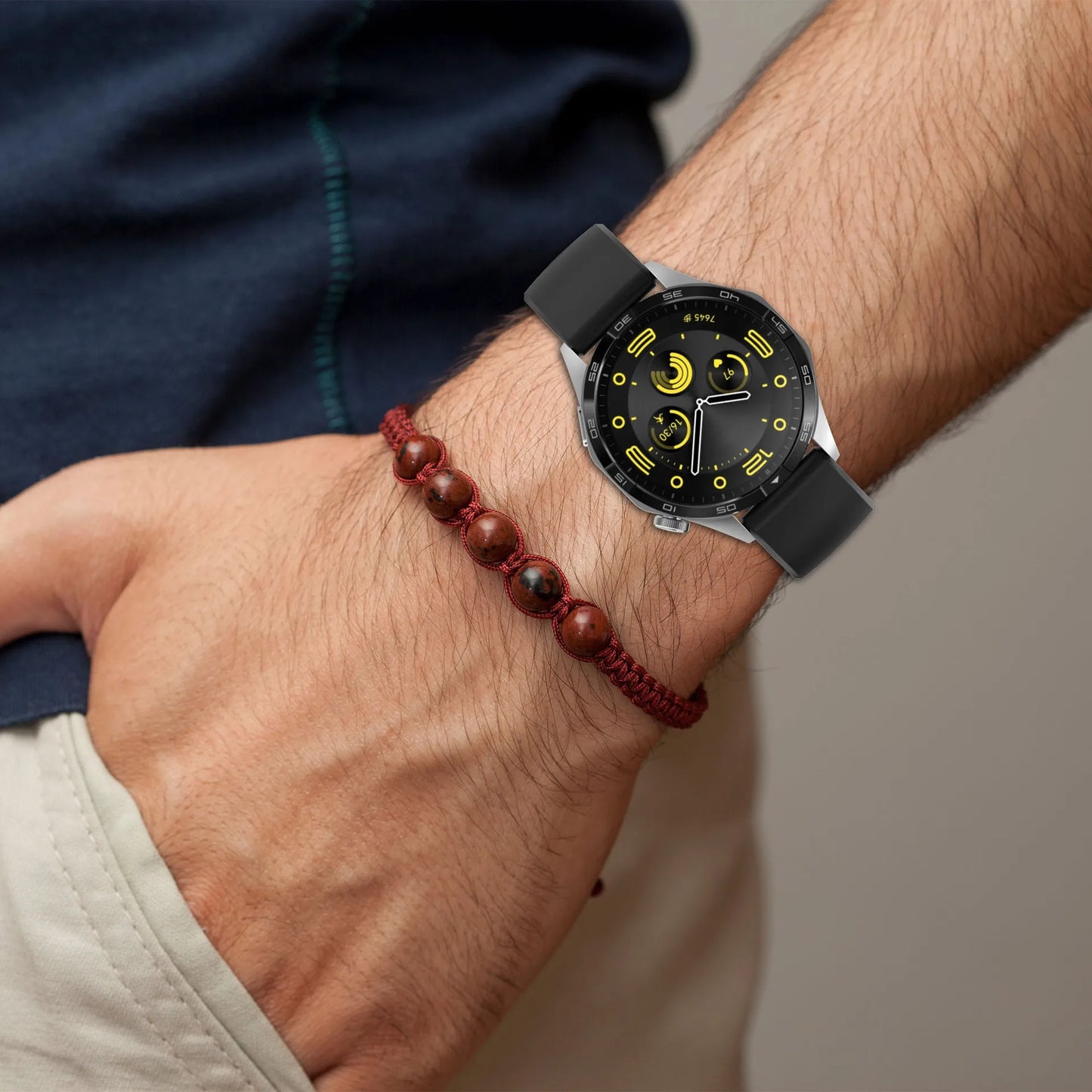 Bracelet Silicone Universel 18mm 20mm 22mm — Samsung Galaxy Watch, Huawei GT, Amazfit, Xiaomi