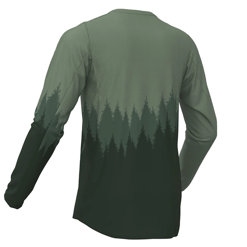 Men's Long Sleeve Cycling Jersey — MTB Downhill Shirt | TechNova X