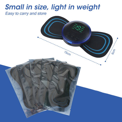 Masseur électrique de cou EMS, stimulateur de Massage musculaire, Instrument basse fréquence, patchs pour le dos, les cervicales et les mollets, Mini appareil pour douleurs articulaires