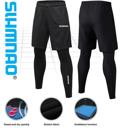 Men's Stretch Cycling Pants — Quick-Dry Running & Outdoor Tights | TechNova X