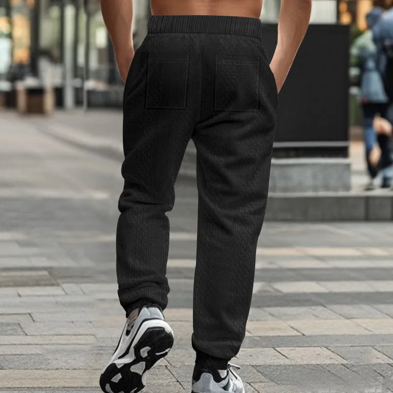 Pantalon de Jogging Homme Couleur Unie — Style Américain | Coupe Ample | Cordon de Serrage | Poches | 5 Coloris | S–XXXL