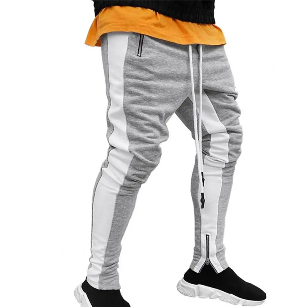 Viser de survêtement skinny pour hommes, pantalons de jogging à fermeture éclair latérale, survêtements Hip Hop Sportedly, pantalons de sport FJpouvez-vous ms, proximité Wstring