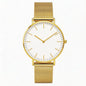 Montre Quartz Fashion TINUORA — Bracelet Acier Inox, Cadran 38mm, Style Luxe Casual, 17 Coloris