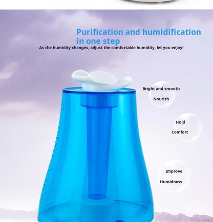 Humidificateur Ultrasonique 4L — Double Pulvérisation, Arrêt Auto & Contrôle Tactile