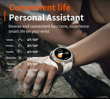 Smartwatch GPS GUHUAVMI T-Rex3 Pro 2026 — AMOLED 1,7", Batterie 1100mAh, 10 ATM, 100+ Modes Sport