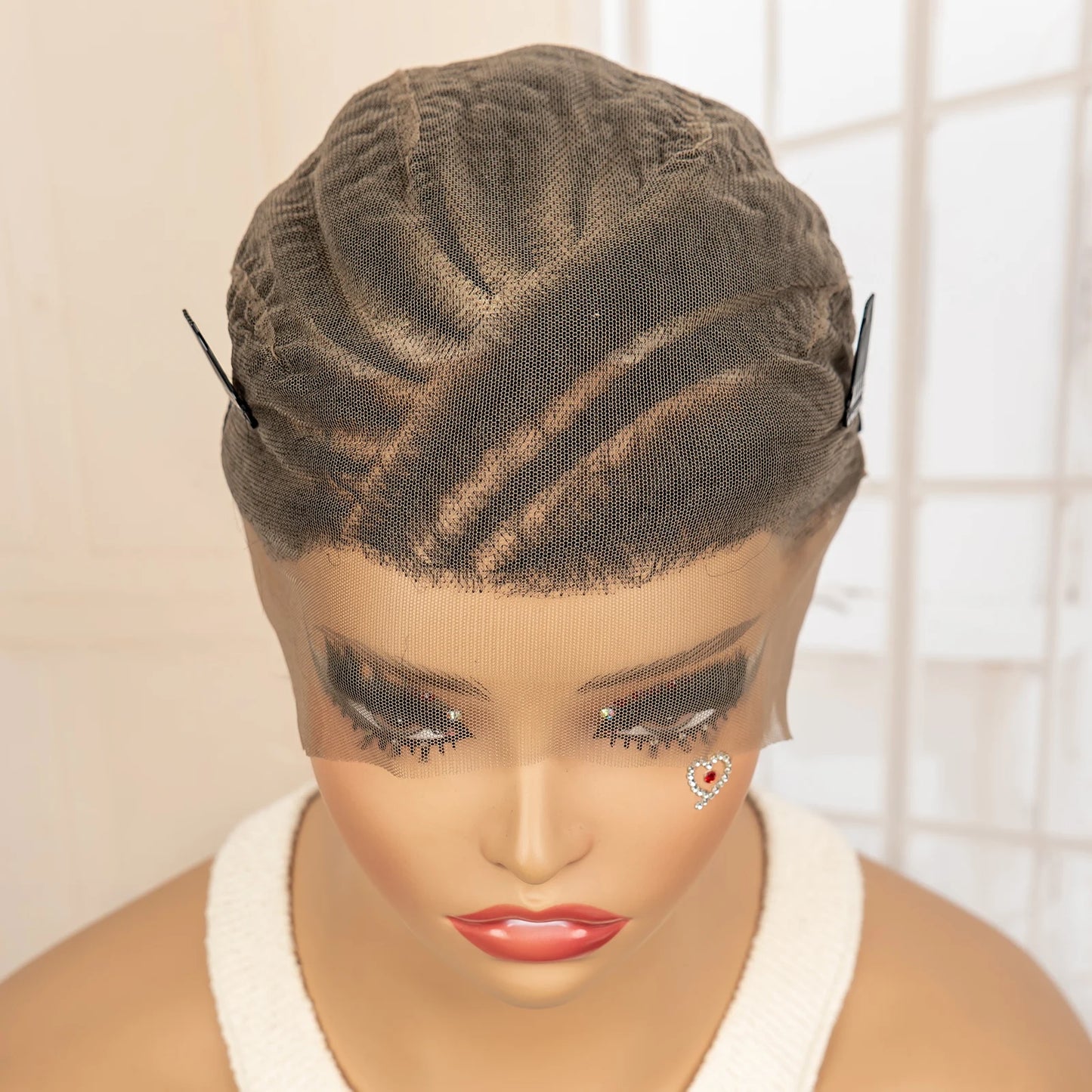 Perruque tressée synthétique pleine dentelle Cornrow Box 34 pouces dentelle frontale Crochet déesse tresses perruque pour les femmes noires africaines