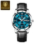 Montre Homme POEDAGAR 936L — Quartz, Bracelet Cuir, Lumineux, Date & Semaine