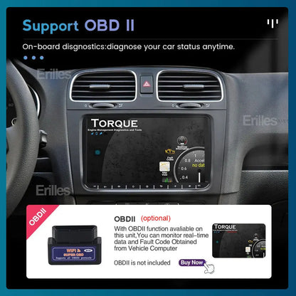 Android 15 pour Volkswagen Amarok 1 2016 - 2020 Navigation GPS Sans Fil Carplay Auto Autoradio Multimédia 4G Wifi NON 2DIN