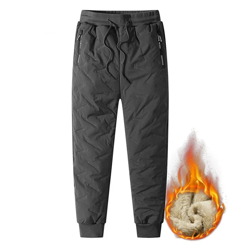Pantalon de Survêtement Homme Thermique — Laine d'Agneau | Imperméable & Coupe-Vent | Slim | 2 Coupes | 2 Coloris | L–6XL
