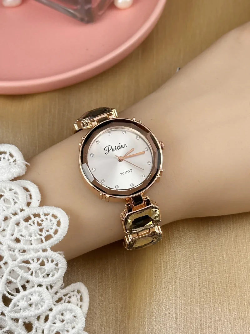 Montre Femme Quartz Diamant zkceenier XGD724 — Bracelet Alliage, Cadran Rond 30mm, 6 Coloris