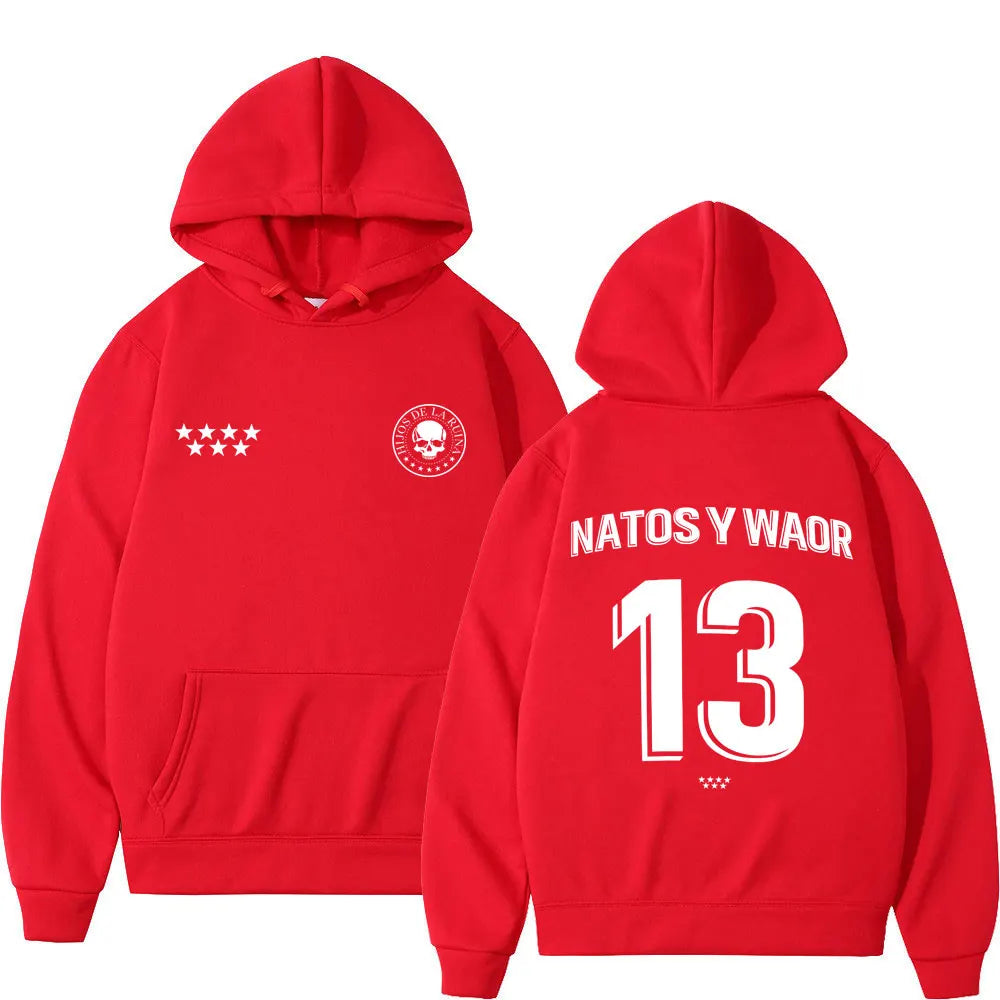 Sweat à Capuche Hip-Hop Streetwear Unisexe — Motif Imprimé | Style Gothique & Punk | Ample | 10 Coloris | S à XXXL