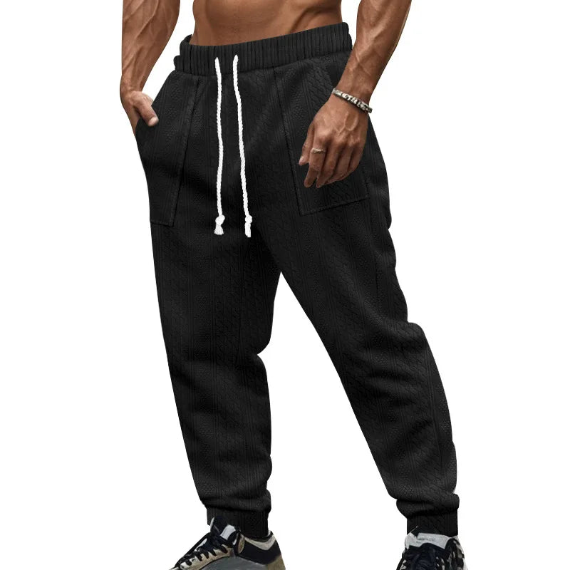 Pantalon Jogging Homme — Coupe Ample | Ceinture Élastique & Cordon | Poches | Casual | 5 Coloris | S à XXXL