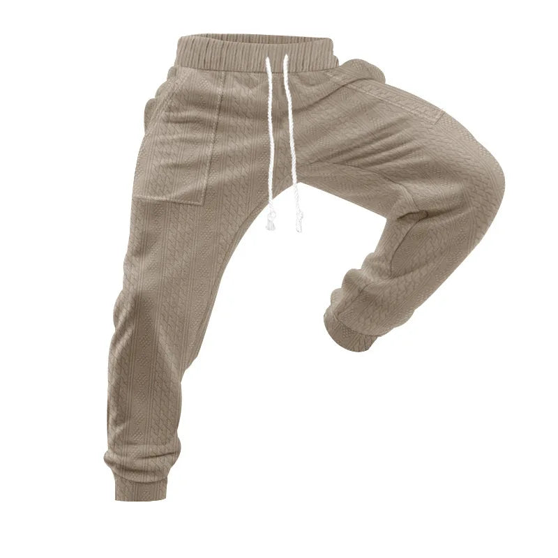 Pantalon Jogging Homme — Coupe Ample | Ceinture Élastique & Cordon | Poches | Casual | 5 Coloris | S à XXXL