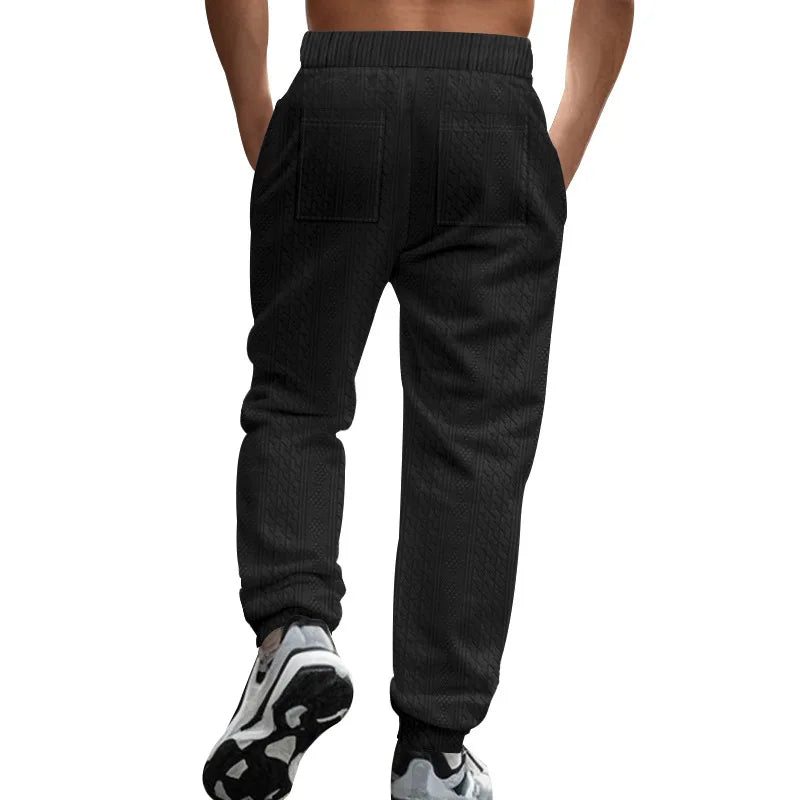Pantalon de Jogging Homme Couleur Unie — Style Américain | Coupe Ample | Cordon de Serrage | Poches | 5 Coloris | S–XXXL