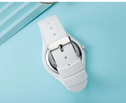 Montre Enfant Quartz UTHAI CQ07 — Bracelet Silicone, Cadran Rond 36mm, 6 Coloris, Garçon & Fille