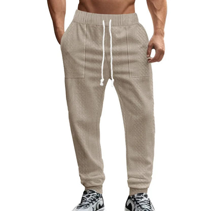 Pantalon de Jogging Homme Couleur Unie — Style Américain | Coupe Ample | Cordon de Serrage | Poches | 5 Coloris | S–XXXL