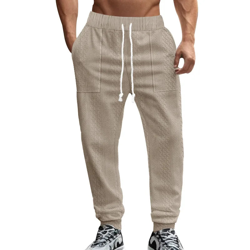 Pantalon Jogging Homme — Coupe Ample | Ceinture Élastique & Cordon | Poches | Casual | 5 Coloris | S à XXXL
