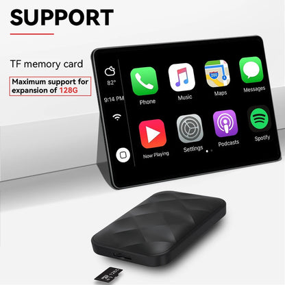 XUDA Android14 sans fil CarPlay/Android Auto 3in1 nouveau CarPlay Ai Box 4 cœurs 4GB RAM + 64GB ROM Plug and Play Transmission Stable