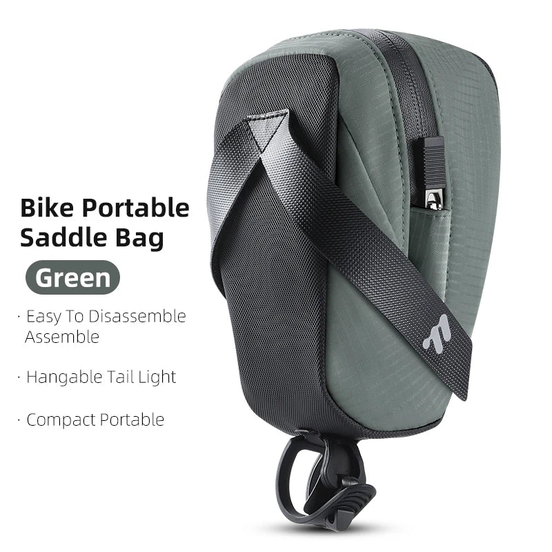 WEST BIKING – sac de selle de vélo Portable, léger 0,8 l, sac arrière de vélo, sac à outils de sport Durable, accessoires de vélo de route et vtt