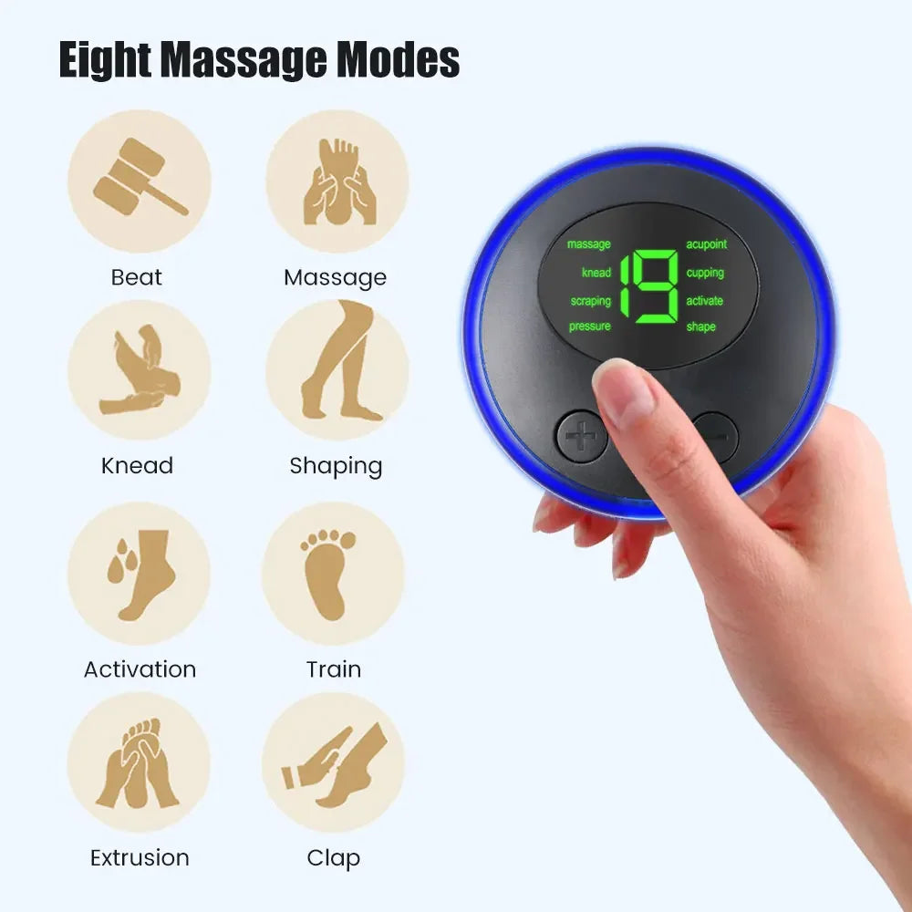 Masseur de colonne cervicale EMS, Mini masseur électrique de cou Tens à faible impulsion, stimulateur musculaire du cou, du dos et du corps, coussinets de Relaxation des bras et des jambes