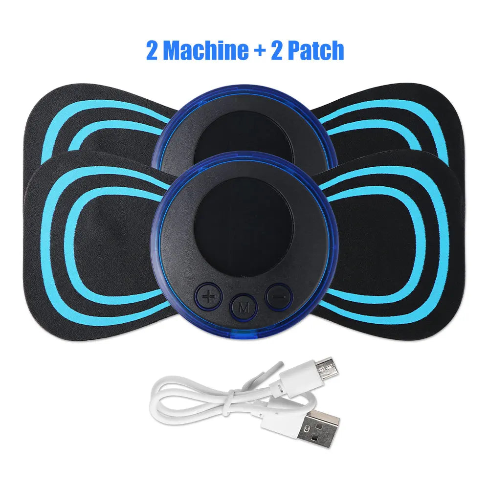 Mini masseur de cou électrique Portable EMS, civière de cou pour soulager la douleur musculaire cervicale et Patch de Massage de Relaxation des épaules
